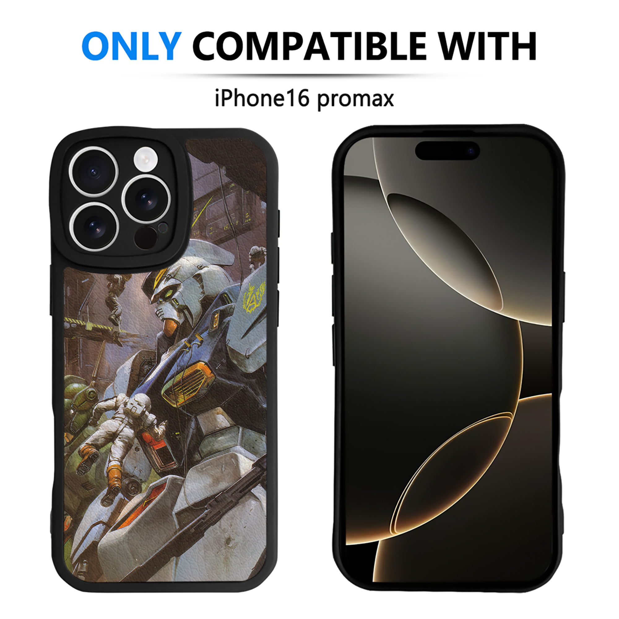 （画像用） 機動戦士ガンダム Mobile Suit Gundam 【iPhone 16シリーズ対応】シリコンスマホケース（レザー調） 材質：シリコン